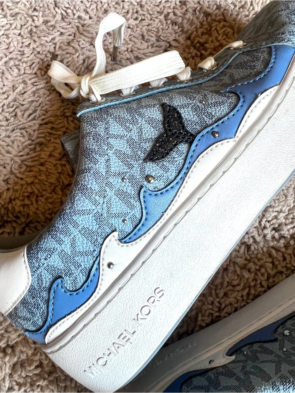 Michael Kors Whale Waves ROMY MK-Print PLATFORM Sneakers - LIMITED EDITION